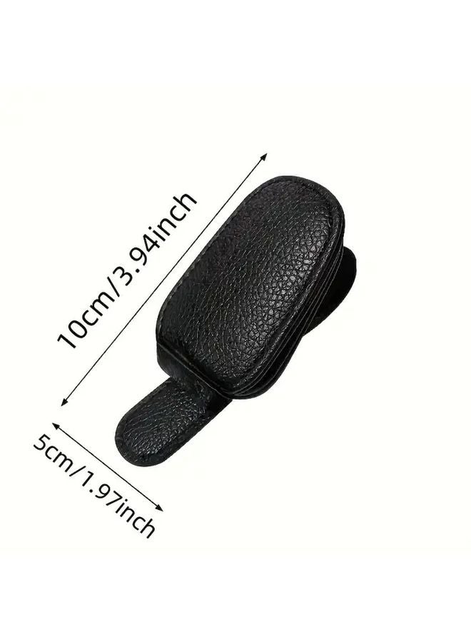 Pink Car Sun Visor Glasses Holder Clip 1pc Eyewear Storage Bracket Vehicle Accessory - Image 2
